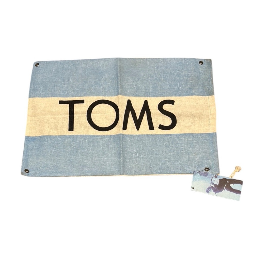 TOMS “Flag” dust bag. New with tags